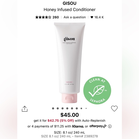 Gisou Conditioner- Full size - Picture 3 of 4